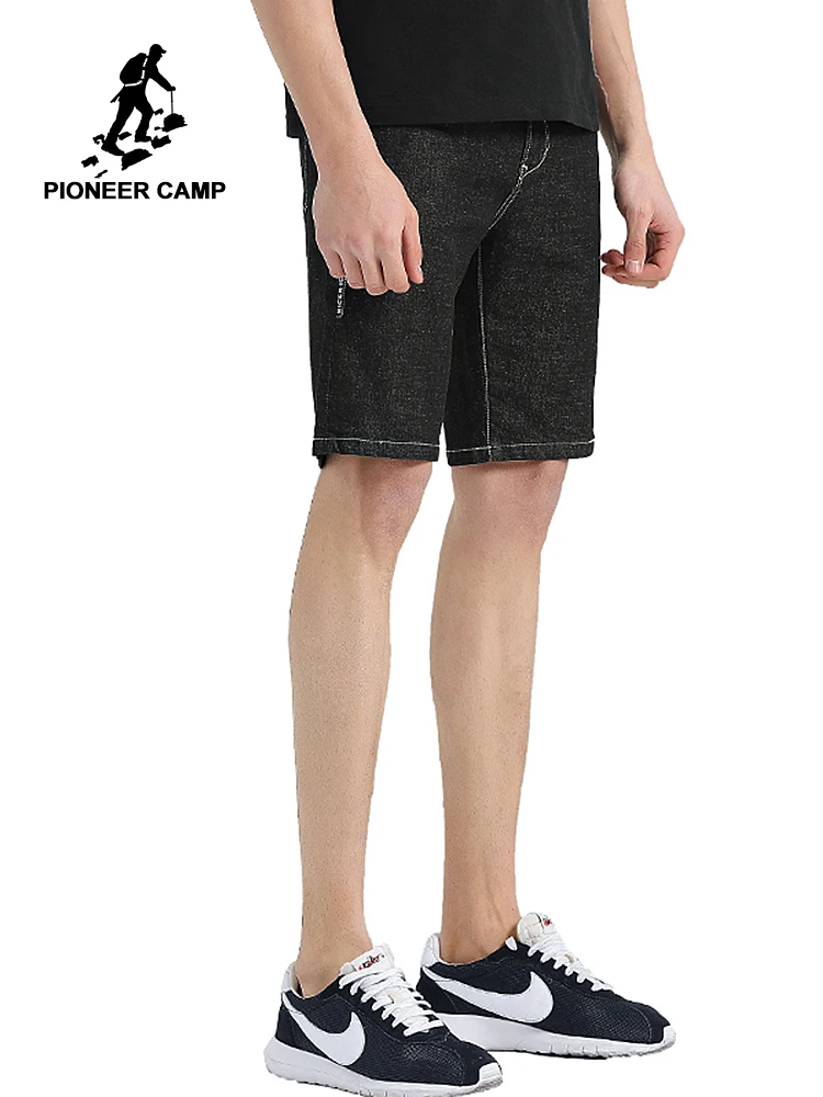 Мужские летние шорты Pioneer Camp черные бермуды высокого качества ADK703101| |