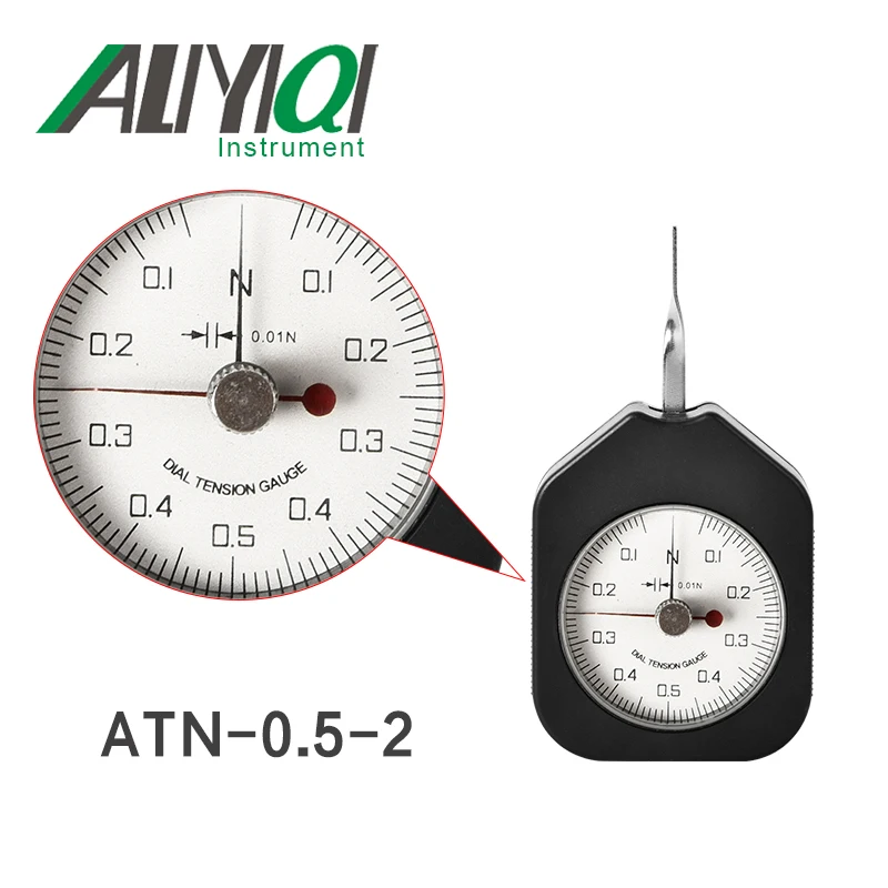

0.5N dial tension gauge tensionmeter double pointers hole value(ATN-0.5-2)tensiometro