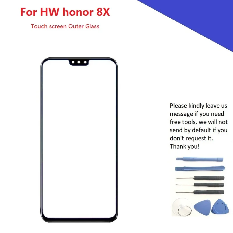 

5pcs/2pcs Touch Screen Outer Glass for Huawei Honor 8X Mate 20 Lite 20X Nova 4 Y9 2019 Touch Panel Glass Lens AAA quality