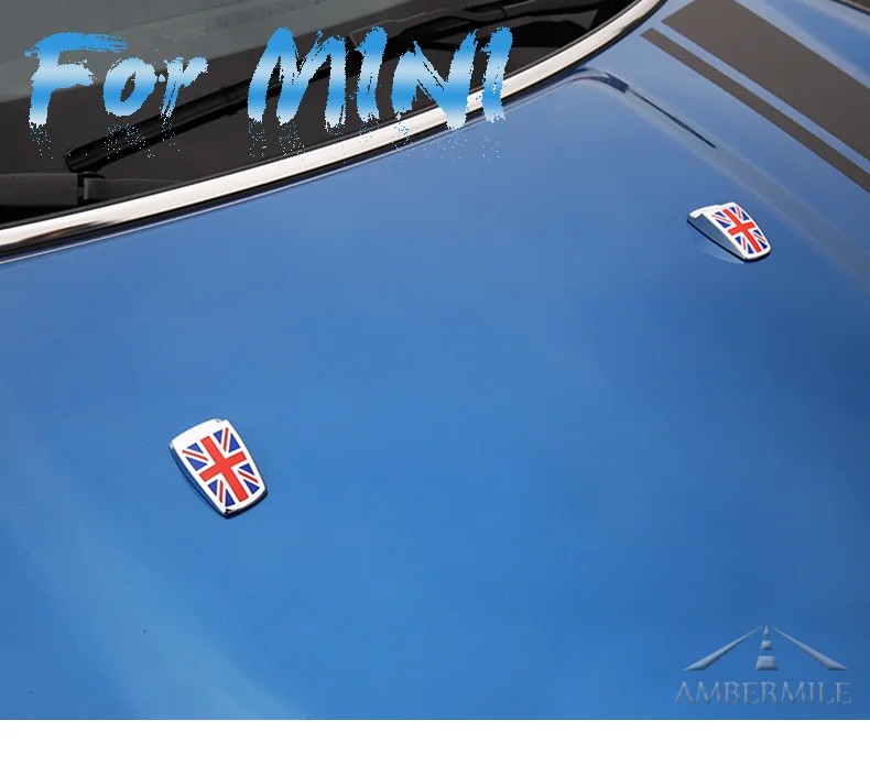  Car Windshield Water Spray Nozzle Covers Stickers for Mini Cooper R55 R56 R60 R61 F54 F55 F56 Accessories Car Styling (1)