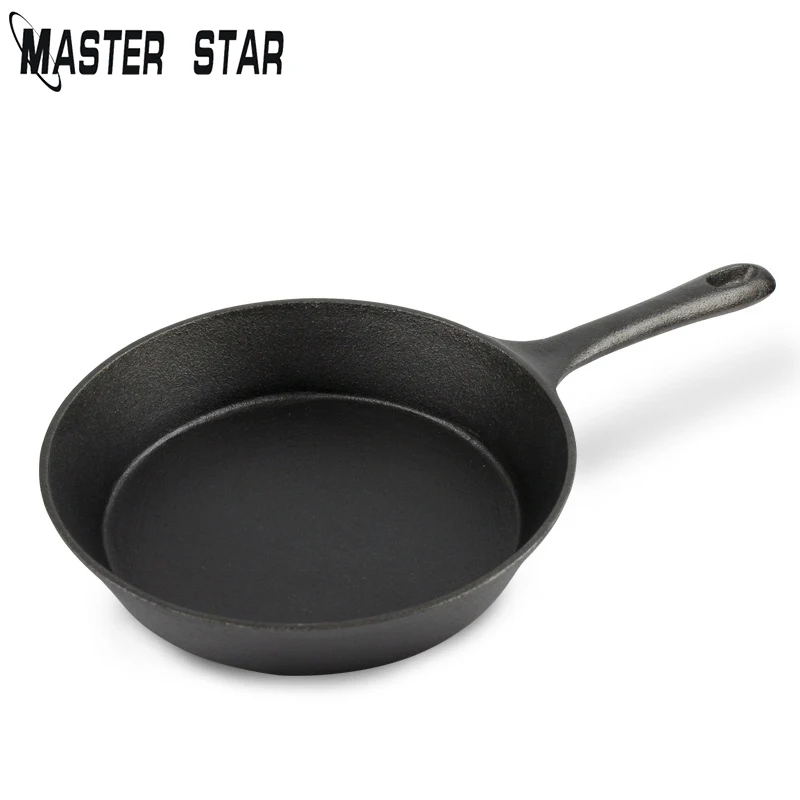 

Master Star 24cm Cast Iron Frying Pans Non-stick Egg Steak Skillets Health Kicthen Tools General Use For Gas And Cooker