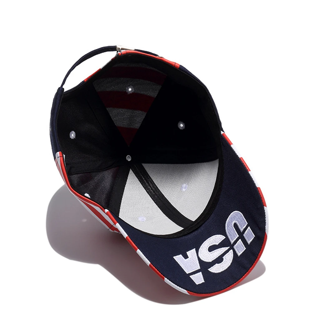 Модная хип-хоп шляпа американский флаг хлопок бейсбольная кепка для мужчин и женщин Брендовые спортивные хип-хоп плоские солнцезащитные Регулируемый головной убор бейсболка