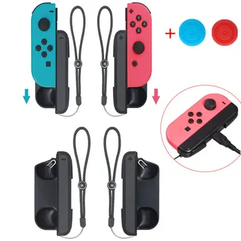 

Nintend Switch Controller Mini Charging Grip Charger Holder for Nintendoswitch Joy-con Nitendo NS Left Right Hand Grip with 2cap