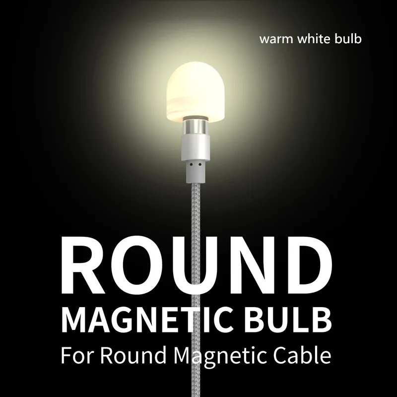 WSKEN round magnetic USB cable mini light bulb (10)