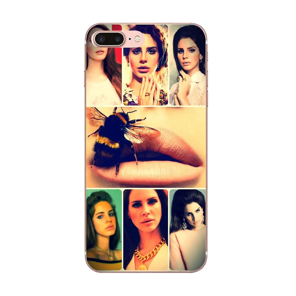 Lana Del Rey Мягкие силиконовые прозрачные чехлы из ТПУ для Apple iPhone 4 4S 5 5C 5S SE 6 6S 7 8 Plus X XS