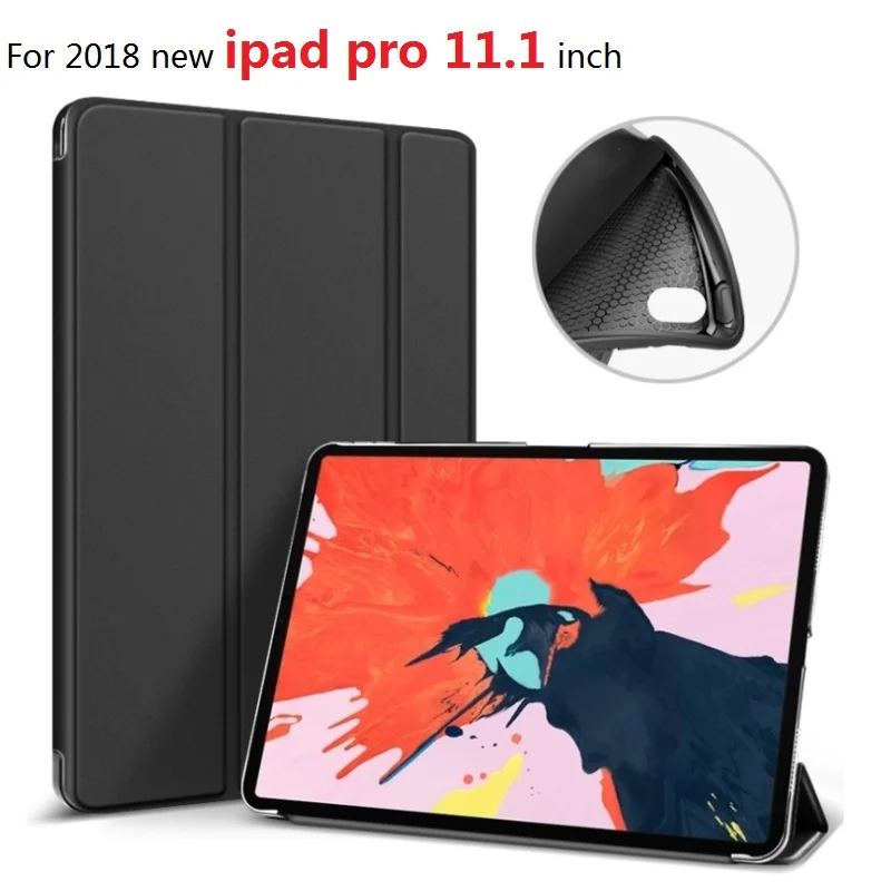 Для 2018 новый iPad pro 11 1 дюймов Чехол для Pro &quotсиликоновая Мягкая задняя крышка из