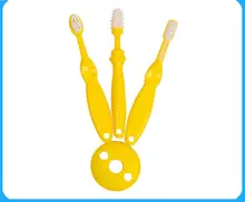 3pcs/Set Baby Kids Training Toothbrush safe Soft Corn Silicone Brushes Kids Teether Baby Accessories W5