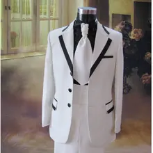 2015 male costume fashion costume 99 men’s clothing formal dress white suits clothes costume male choral service for singer show