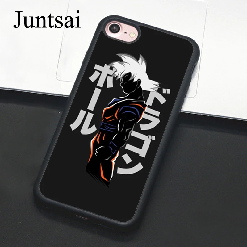 Juntsai Japan Anime Dragon Ball Z For iPhone 6 6s Plus Case Soft TPU Back Cases For iPhone X 7 8 ...
