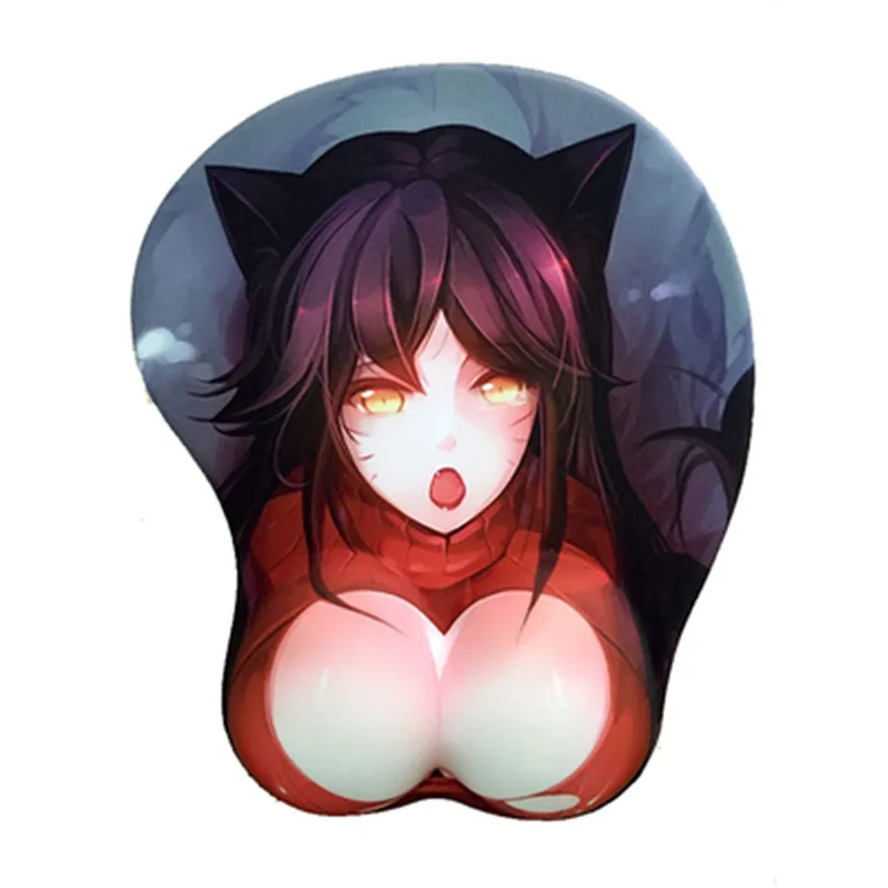 

Lol K/DA Kda Akali Assassin Gaming 3D Mouse Pad with Silicone Degisn Oppai Mouse Pad Wrist rest