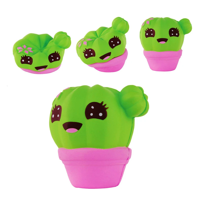 

Squishy Cactus Cheap Slow Rising Squeeze Phone Strap Charm Pendant Squishes Simulation Soft Scented Kid Toy Gift Collections