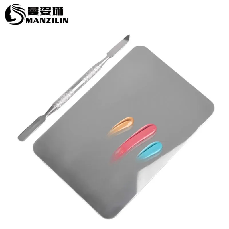 False Nail Display Board Mirror Color Palette Practice Shelf Decoration Art Tool Make-up and manicure professionals tool | Красота и
