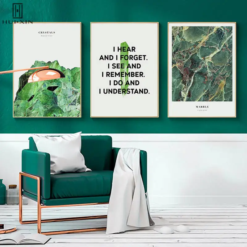 

6 Pieces/ Natural Landscape Scene Horses Herding Texture Of Rocks Modern HD Pattern Canvas Posters For Foyer Hallway Decoration