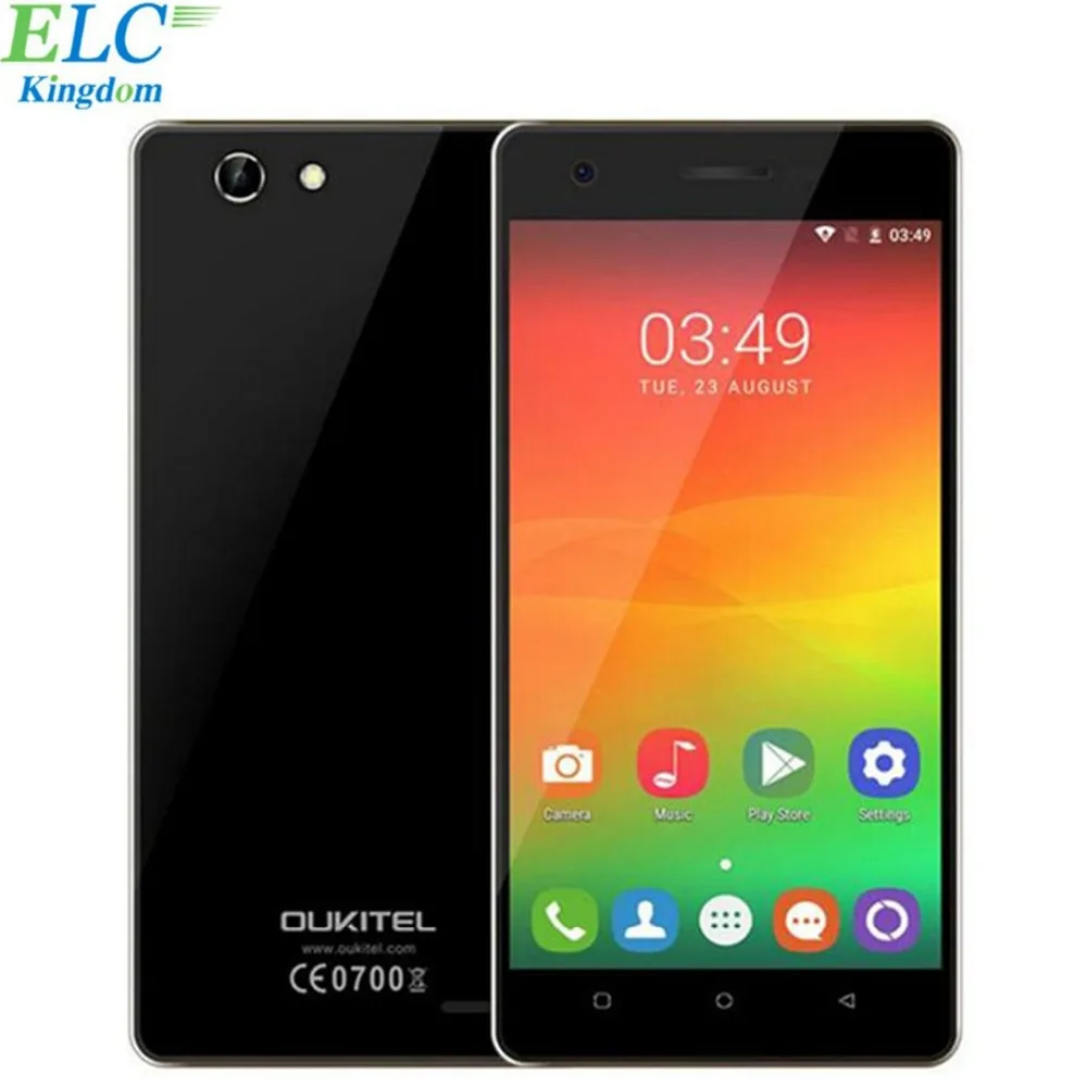 Original Oukitel C4 Smartphone 5.0 Inch Android 6.0 MT6737 Quad Core Mobile Phone 1GB RAM 8GB ROM 1280x720 Dual SIM 4G Cellphone