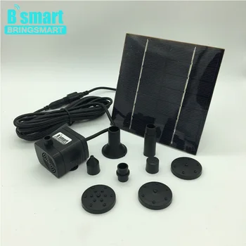 

JT-180-1.4W Solar Fountain 7V DC Water Pump Kit 200L/H Head 80CM Submersible Brushless Pump with Monocrystalline Solar Panel