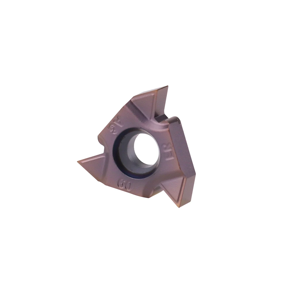 

10pcs 16ER AG60 D9050 Threaded Inserts Indexable Tungsten Carbide Threading Lathe Inserts for Threaded Lathe Holder 16ER AG60