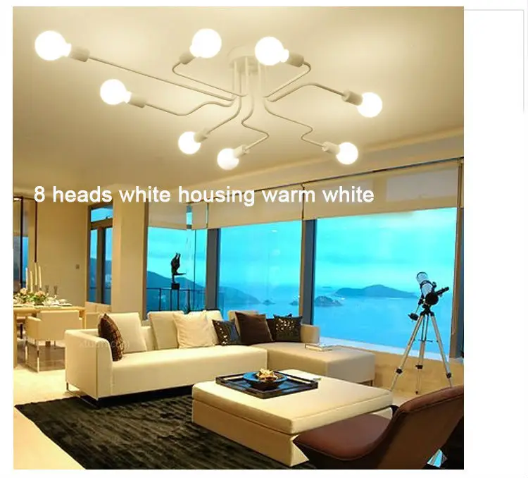  Vintage Ceiling Light Iron Multiple Rod Creative Retro Personality Luminaria Industrial Led Home Li - 32809165095