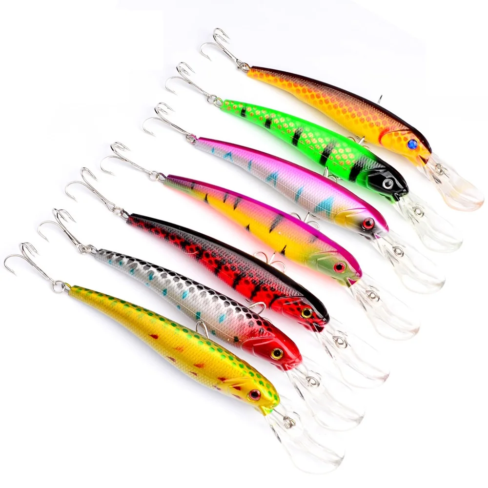 Buy 7pcs Fishing Big Game Lures 16.5CM 28G 2 large Bait fish lure Sea fishing