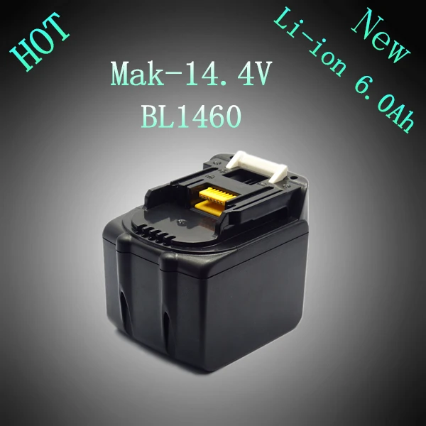 

New Rechargeable Lithium Ion 6.0Ah Replacement Power Tool Battery for Makita 14.4V BL1430 194065-3 194066-1 BL1415 Free Shipping