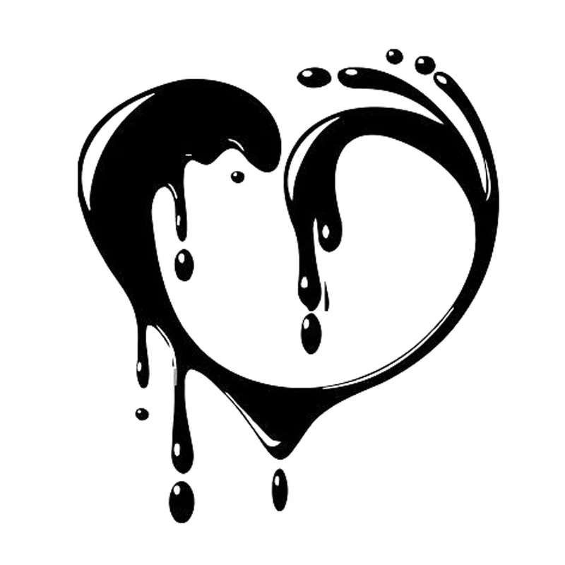 14cm*16cm Heart Love Romance Fashion Personality Vinyl Motorcycle SUVs