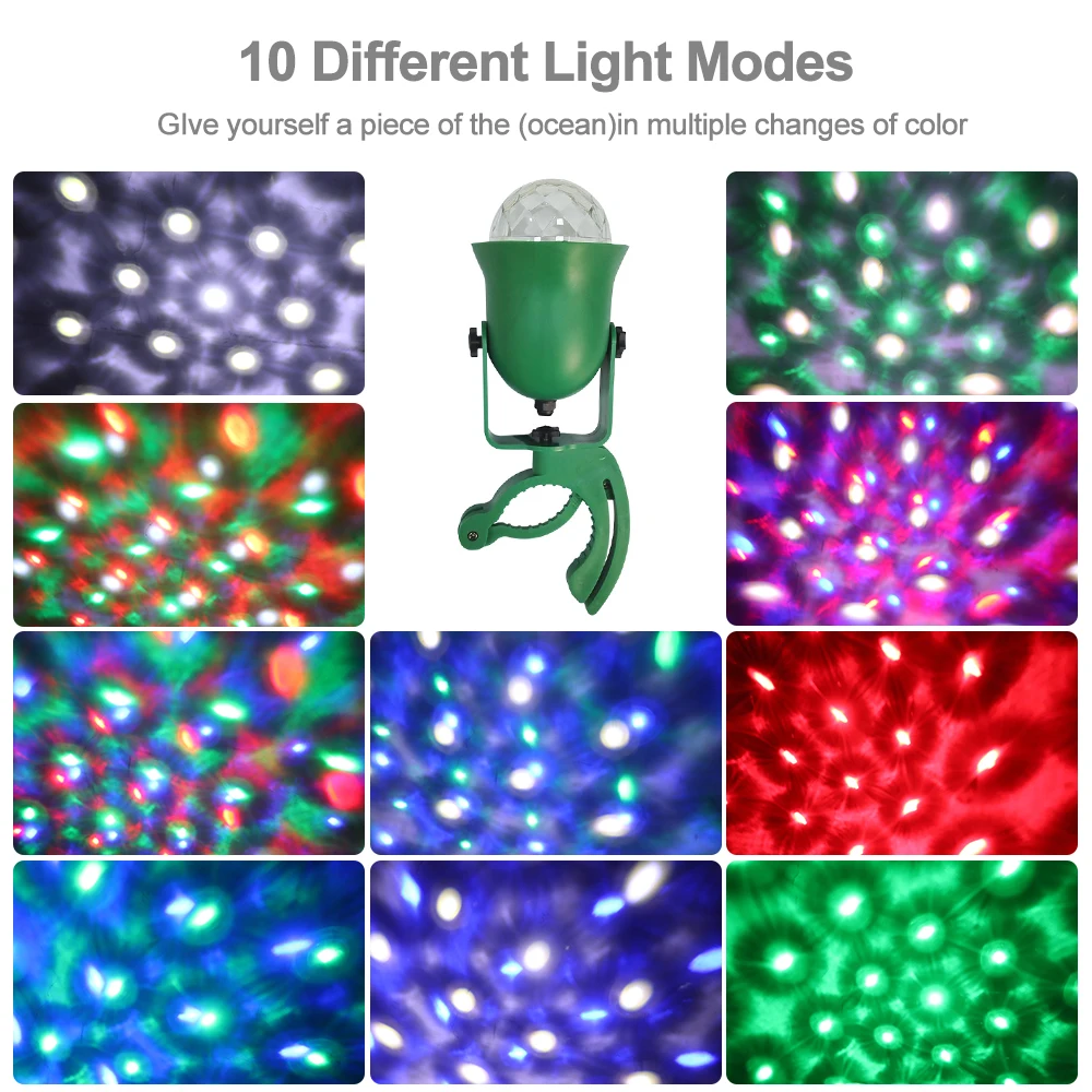 

ZINUO IP65 Waterproof Firefly Christmas Laser Projector 10 Mode Firefly On The Tree Stage Light Effect Remote Control Stage Lamp