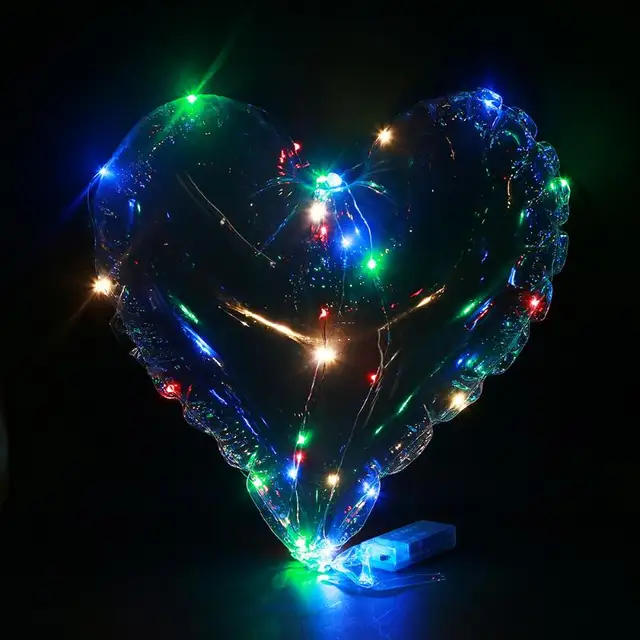 Buy Heart Shape Led balloon light glowing ball