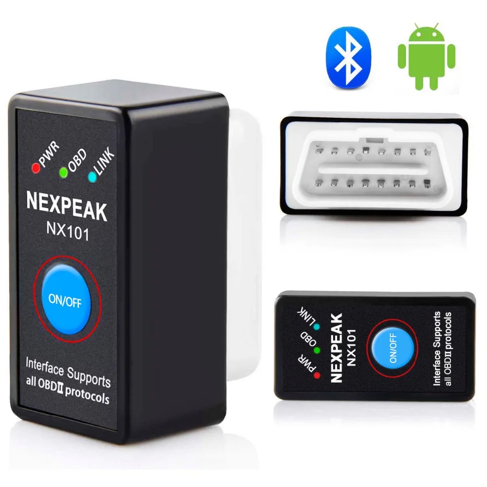 Nexpeak NX101 Elm327 Bluetooth V1.5 Engine code reader Mini OBD2 Scanner Car Diagnostic Tool OBD 2 Auto Scanner