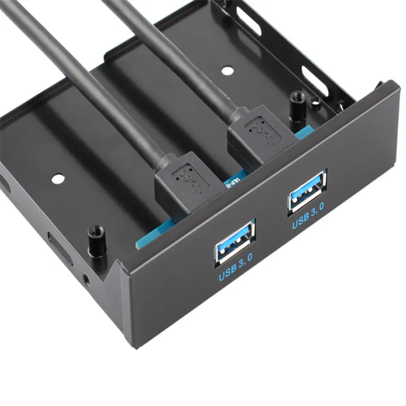Сверхскоростная Передняя панель USB 3 0 5 дюйма с 2 портами Hub Jun21 #2| |