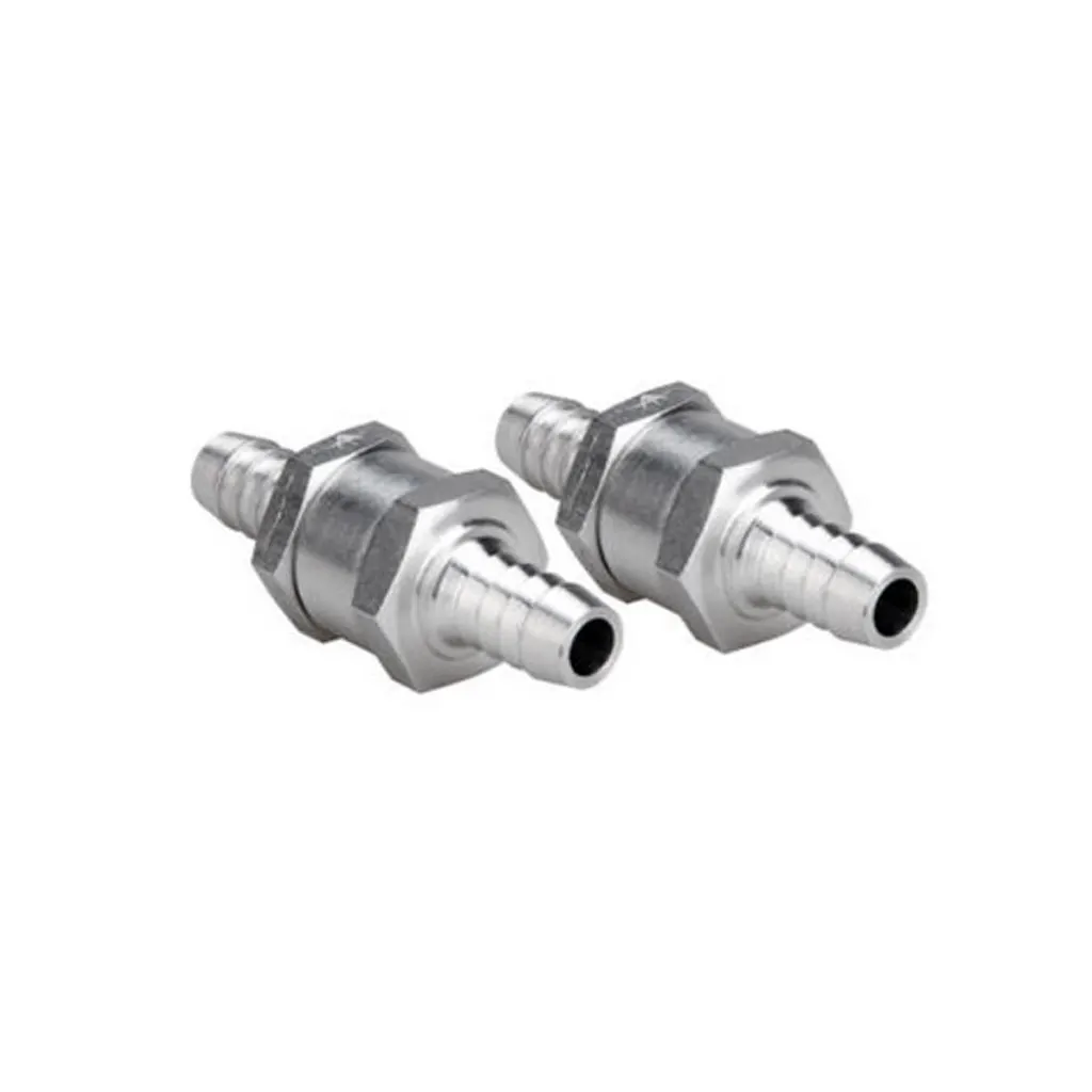 

2 Pcs One Way 8mm Fuel Non-return Check Valve For Boat Automotive Caravans RV Aluminum Alloy Fuel One Way Non-return Check Valve