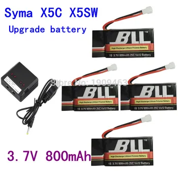 

Syma X5C X5SC X5SW X5C-1 V931 H5C CX-30 CX-30W SS40 FQ36 T32 T5W H42 4PCS 800mAh battery Quadcopter Spare Parts
