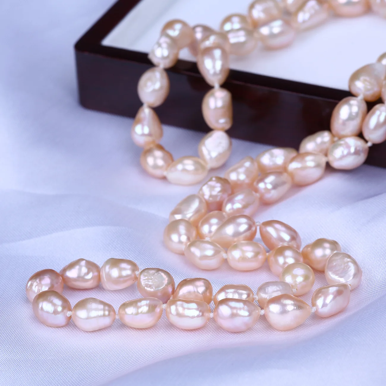 Buy Natural Freshwater Baroque Pearl Necklace Genuine