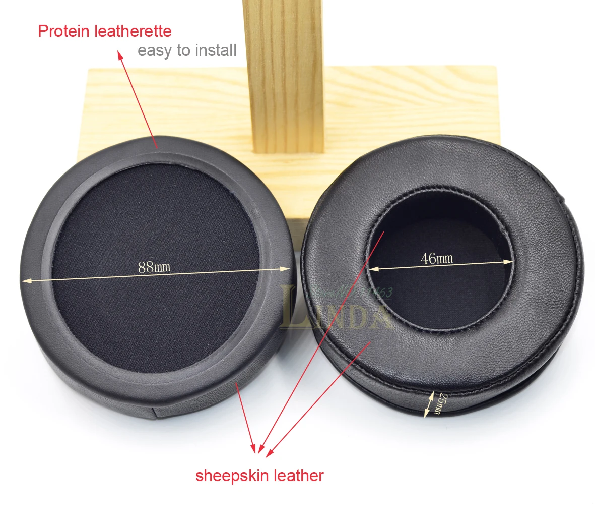 90mm diameter cushion ear pads covers earpads earmuff foam for