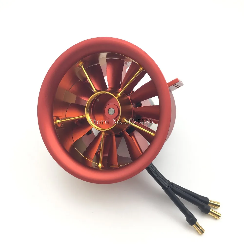 1 шт. металлический JP 70 мм Ducted Fan EDF Jet 12 лопастей 4s 6s Lipo Motor Electric для