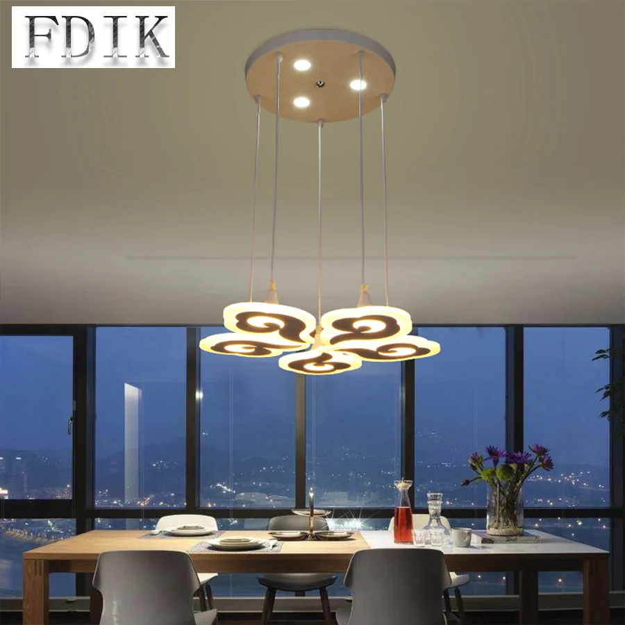 

Simple Fashion Dining room Pendant Lamp Cafe Living room Restaurant Creative Clouds Decor Art Pendant lights Tricolor Dimmable