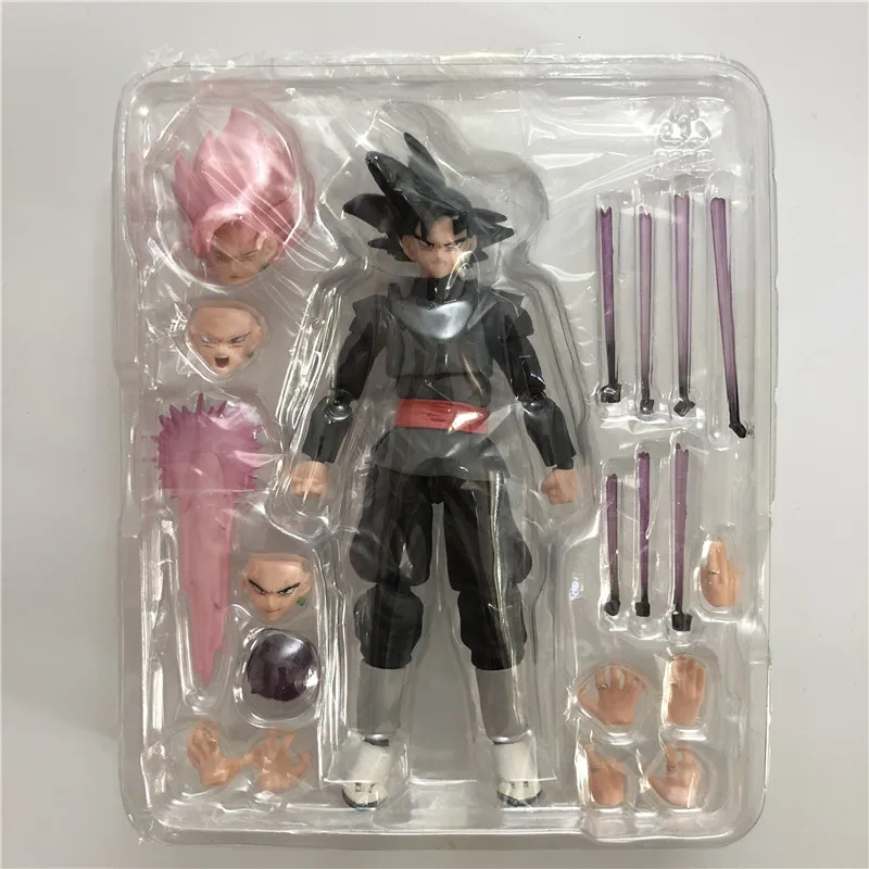 Dragon Ball Z Сон Гоку розовый черный Zamasu Joint мобильность ПВХ фигурка подвижная Коллекция Модель 14 см