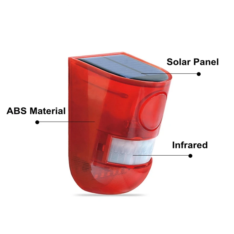 Alarme de segurança Siren Com Strobe Energia