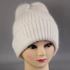 [Rancyword] sombreros de Invierno para mujer, sombrero de Angora de punto de lana, gorros de mujer, gorro cálido de piel de conejo, gorros para niña 2022 RC2053 ► Foto 2/6