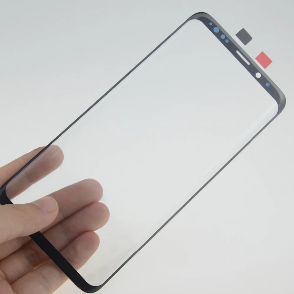 Премиум передний внешний экран Стеклянная линза черная Замена для Samsung Galaxy S8 S9 Plus