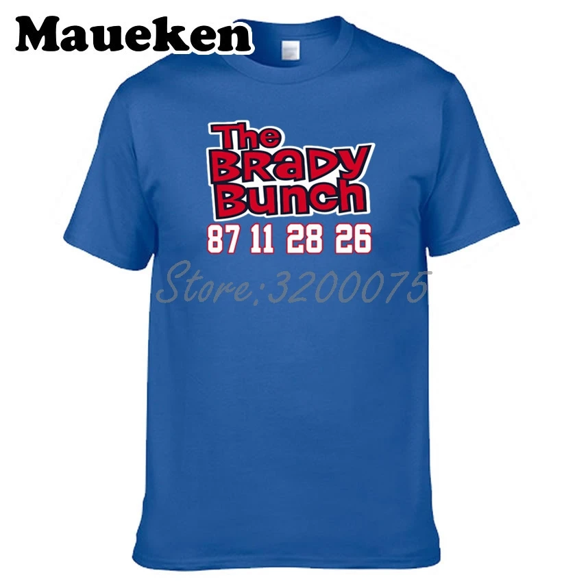 Мужская футболка Tom Brady 12 New England Bunch Julian Edelman 11 James White 28 Sony Michel 26 W19010202|Футболки| |
