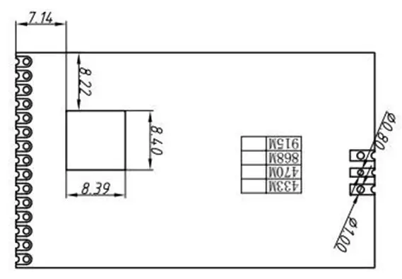 G-NiceRF LORAWAN1301 SX1301 SPI фронтальный модуль LoRaWANGateway