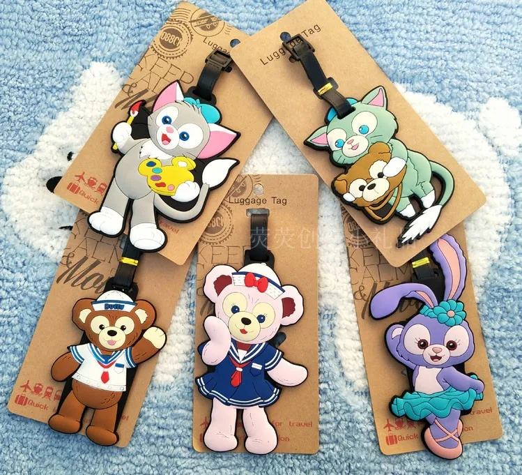 

Gelatoni cat /Stella Lou/Duffy/Shellie May PVC luggage tag / Travel Name baggage tags