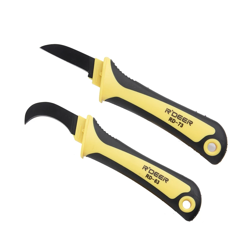 Wire Stripper Knife Cable Stripping Electrician Knife Patent Hook Fixed