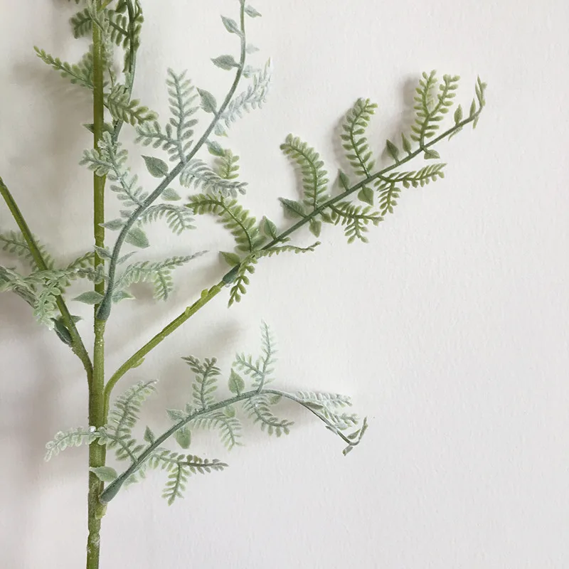 

Artificial Plastic Persian fern Tree Leaves Branch Fake Plastic Flowers Grass Home Wedding Decoration