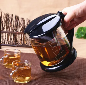 

Creative Chinese Tea Sets Borosilicate Glass PP Heat Resistant Glass Tea Set Teapot Kettle with Filter Health Flower Tea Teapot