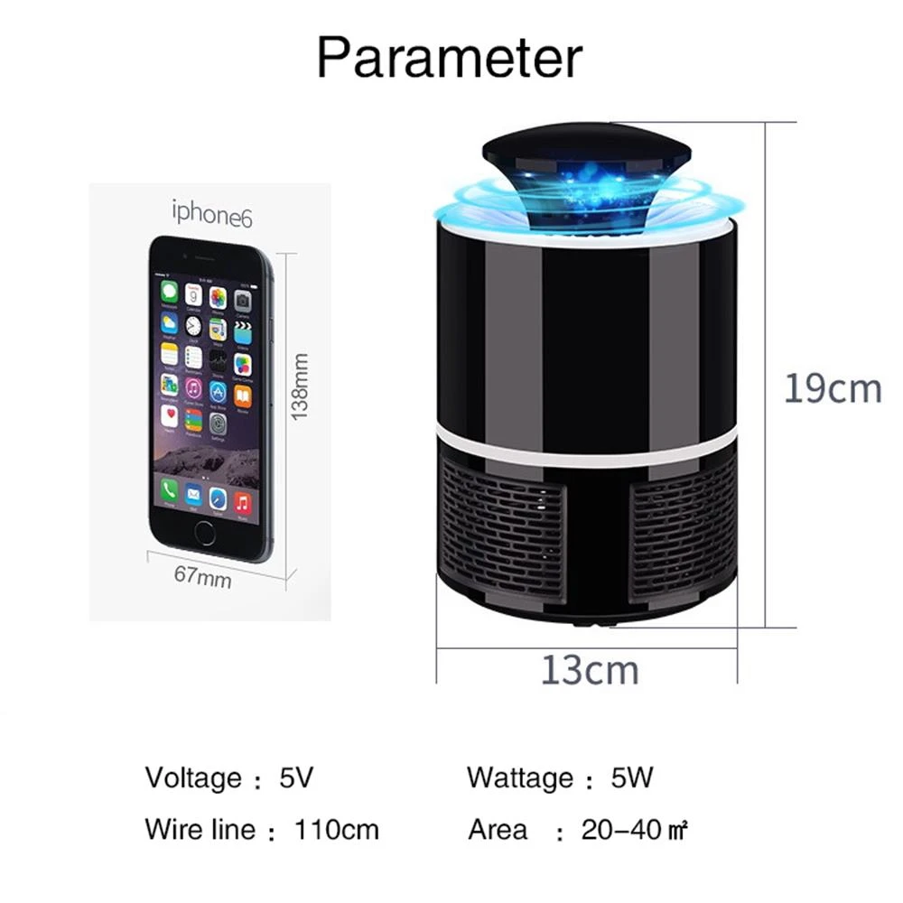  Anti mosquito led USB electric mosquito killer lamp UV night light anti fly mosquito zapper muggen  - 32883331118
