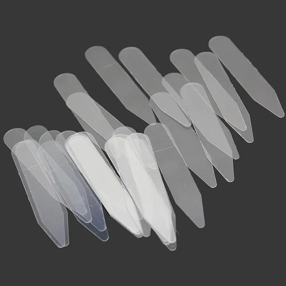 

200pcs New Clear Plastic Collar Stays Bones Stiffeners Stays Men Women Garment Suits Shirt Accessories Men's Gift