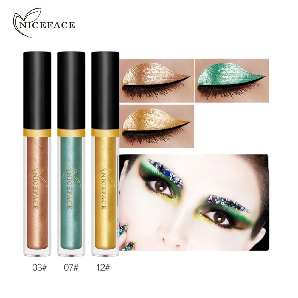 3pcsset metallic liquid eyeshadow waterproof glitter shimmer long lasting eyeshadow cosmetic makeup for halloween - Eyeshadow For Halloween 3pcsset metallic liquid eyeshadow waterproof glitter shimmer long lasting eyeshadow cosmetic makeup for halloween - Eyeshadow For Halloween