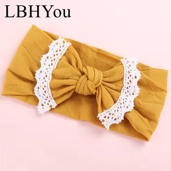 

1pc Girls Wide Nylon Headbands,Fashion Lace Flowers Turban Headwraps,Kids Girl's Soft Elastic Nylon Head Bands Hair Accessories