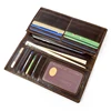 Fashion Genuine Leather Long Wallet 3D Dragon Embossed Purse Cowskin Leather Men Purse Card Wallet Bifold Phone Wallets Cowskin 2