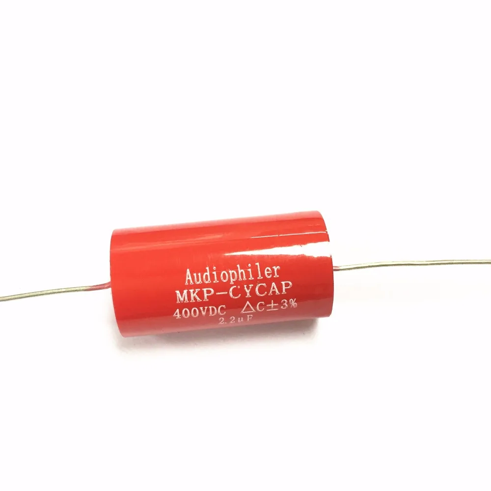50p Audiophiler 3.3uF 400V Tubular Axial Audio Capacitor